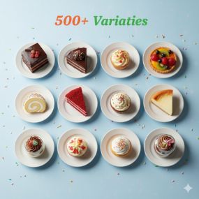 Assorted cakes — 500+ varieties and flavours